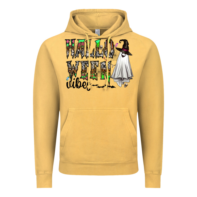 Halloween Vibes Vintage Hoodie by CowhideDigitalArt | Teevron