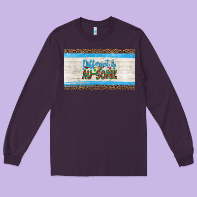 Different Is Ausome Autism  Cup Long Sleeve Tee Designed By Artiststas