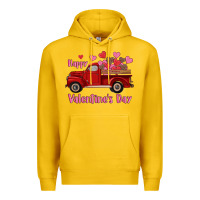 Lemon happy valentine's day truck hearts Premium Hoodie - RanaPortraitStore