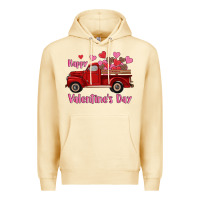 Pina Colada happy valentine's day truck hearts Premium Hoodie - RanaPortraitStore