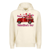 Tofu happy valentine's day truck hearts Premium Hoodie - RanaPortraitStore