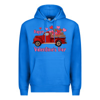 True Royal happy valentine's day truck hearts Premium Hoodie - RanaPortraitStore