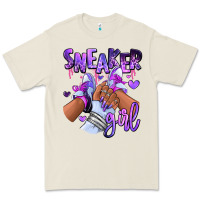 Bone Purple galaxy sneaker girl Premium Tee - RanaPortraitStore