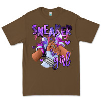 Cacao Purple galaxy sneaker girl Premium Tee - RanaPortraitStore