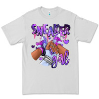Dove Grey Purple galaxy sneaker girl Premium Tee - RanaPortraitStore