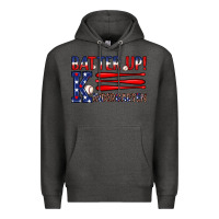 Charcoal Heather patriotic baseball kindergarten theme Premium Hoodie - JahusDesignShop