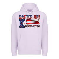 Lilac patriotic baseball kindergarten theme Premium Hoodie - JahusDesignShop