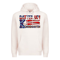 Pale Pink patriotic baseball kindergarten theme Premium Hoodie - JahusDesignShop