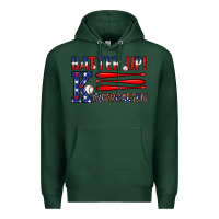 Sports Green patriotic baseball kindergarten theme Premium Hoodie - JahusDesignShop
