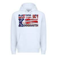 White patriotic baseball kindergarten theme Premium Hoodie - JahusDesignShop