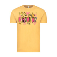 Vintage Mustard it's my birthday Vintage Tee - JahusDesignShop