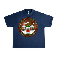 Navy christmas gnomies christmas ornament Urban Heavy Tee - BundleAndBundleShop