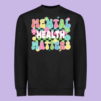 Mental Health Matters Heavyweight Sweatshirt Designed By Jahusdesignshop
