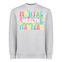 Heather Grey mental health matters Heavyweight Sweatshirt - JahusDesignShop