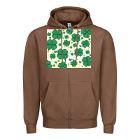 Chestnut st patrick clover Zipper Hoodie - MaliasSmallBusiness