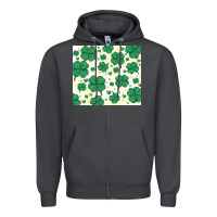 Smoke st patrick clover Zipper Hoodie - MaliasSmallBusiness