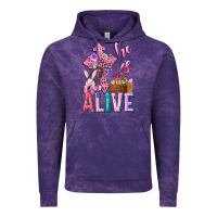 Cloud Purple he is alive easter Vintage Hoodie - Neo Western