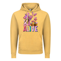 Vintage Mustard he is alive easter Vintage Hoodie - Neo Western
