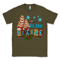 Army Green tis the season christmas tree cake ado Classic Tee - AdoDesignShop