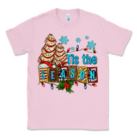 Bubblegum Pink tis the season christmas tree cake ado Classic Tee - AdoDesignShop