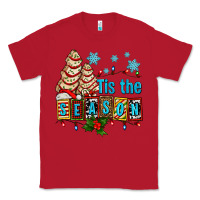 Red tis the season christmas tree cake ado Classic Tee - AdoDesignShop