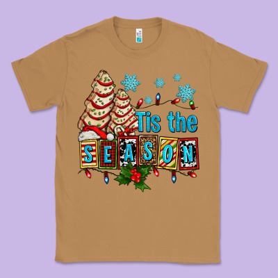 Tis The Season Christmas Tree Cake Ado Classic Tee Designed By Adodesignshop
