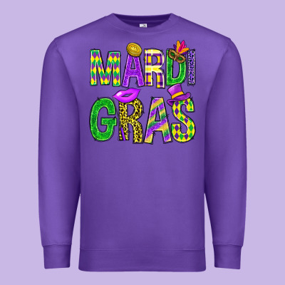 Western Mardi Gras Premium Sweatshirt Designed By Bundleandbundleshop