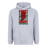 Heather Grey merry christmas lightning bolt Heavyweight Hoodie - MaliasSmallBusiness