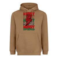 Toasted Coconut merry christmas lightning bolt Heavyweight Hoodie - MaliasSmallBusiness