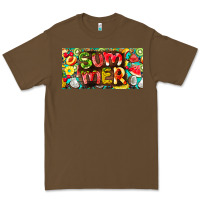 Cacao summer with fruits license plate Premium Tee - BarkalooDesign