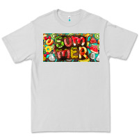 Dove Grey summer with fruits license plate Premium Tee - BarkalooDesign
