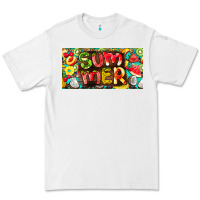 White summer with fruits license plate Premium Tee - BarkalooDesign
