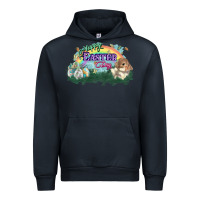 Navy Happy Easter Day rainbow Urban Hoodie - HowdyJamesFarm