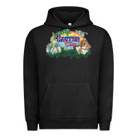 Pigment Black Happy Easter Day rainbow Urban Hoodie - HowdyJamesFarm