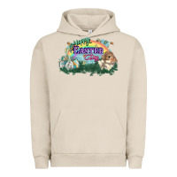 Pigment French Oak Happy Easter Day rainbow Urban Hoodie - HowdyJamesFarm