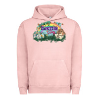 Pigment Salmon Happy Easter Day rainbow Urban Hoodie - HowdyJamesFarm
