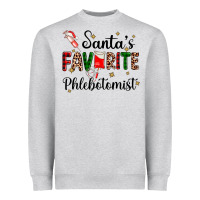 Heather Grey santas favourite phlebotomist Heavyweight Sweatshirt - AdoDesignShop