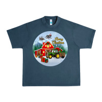 Midnight Navy merry christmas small town christmas ornament Urban Heavy Tee - BundleAndBundleShop