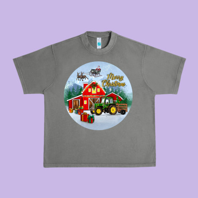 Merry Christmas Small Town Christmas Ornament Urban Heavy Tee Designed By Bundleandbundleshop