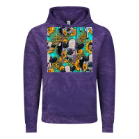Cloud Purple holstein cow seamless pattern Vintage Hoodie - HRA Design Shop