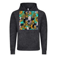 Vintage Black holstein cow seamless pattern Vintage Hoodie - HRA Design Shop