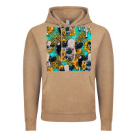 Vintage Coffee holstein cow seamless pattern Vintage Hoodie - HRA Design Shop