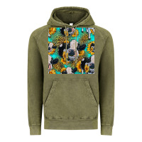 Vintage Olive holstein cow seamless pattern Vintage Hoodie - HRA Design Shop