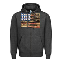 Charcoal Heather baseball ballgame Zipper Hoodie - MaliasSmallBusiness