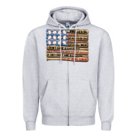 Heather Grey baseball ballgame Zipper Hoodie - MaliasSmallBusiness