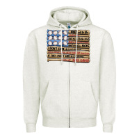 Oatmeal Heather baseball ballgame Zipper Hoodie - MaliasSmallBusiness