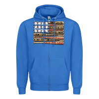 True Royal baseball ballgame Zipper Hoodie - MaliasSmallBusiness