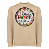 Mushroom christmas santas favorite phlebotomist light Heavyweight Sweatshirt - AdoDesignShop