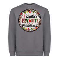 Storm christmas santas favorite phlebotomist light Heavyweight Sweatshirt - AdoDesignShop