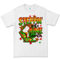 White Steppin' into Juneteenth Premium Tee - RanaPortraitStore
